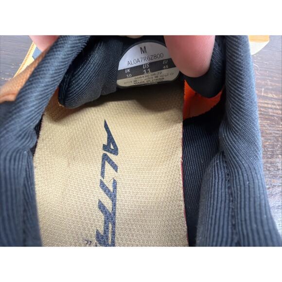 Altra Shoes Men 11 Orange Provision 7 Running Sneakers AL0A7R6Z800 main image 9